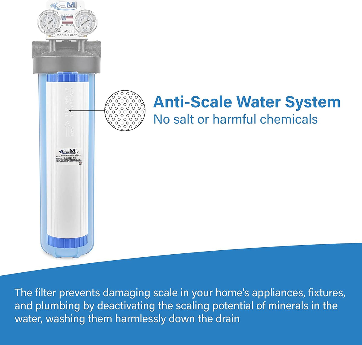 Anti-Scale System for Tankless Water Heater and Whole-House Scale Protection R473508