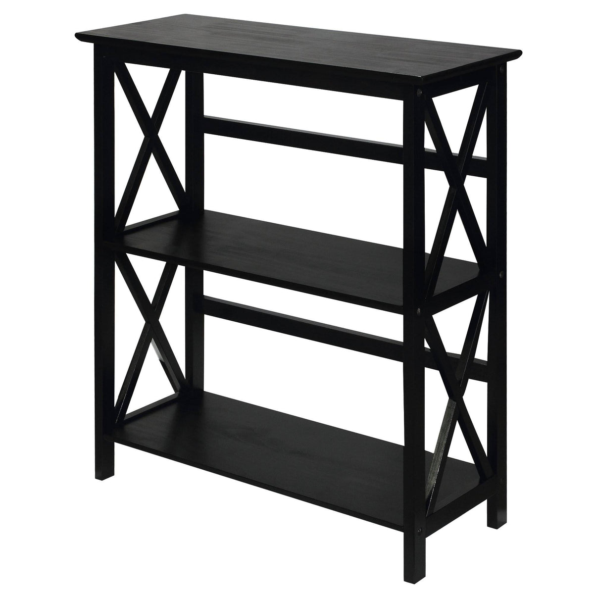 Black 3-Shelf Bookcase I2089