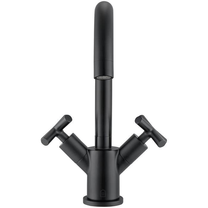 Matte Black Single Hole Bathroom Faucet O94685