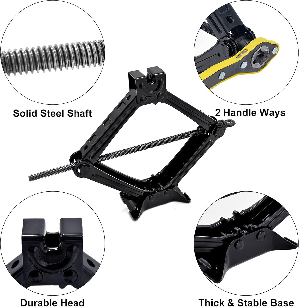 Scissor Lift Jack 2.5 Ton Capacity Pack of 2 H78968