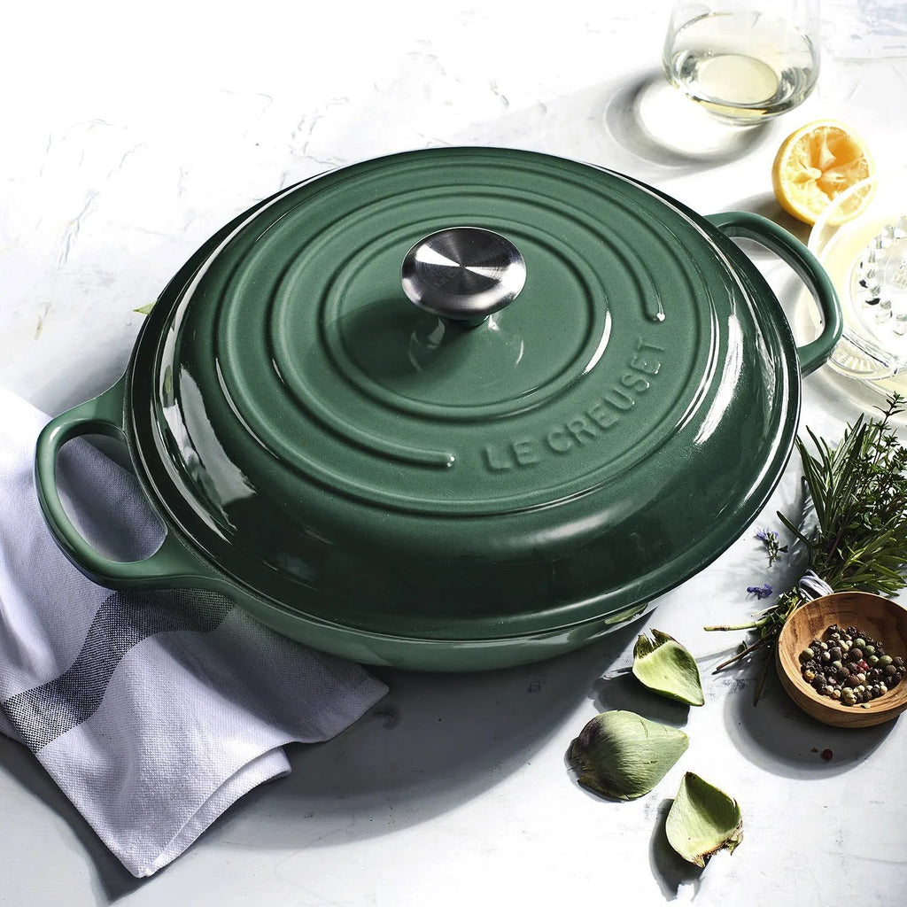 Cast Iron 3.5-Quart Deep Teal Braiser C852