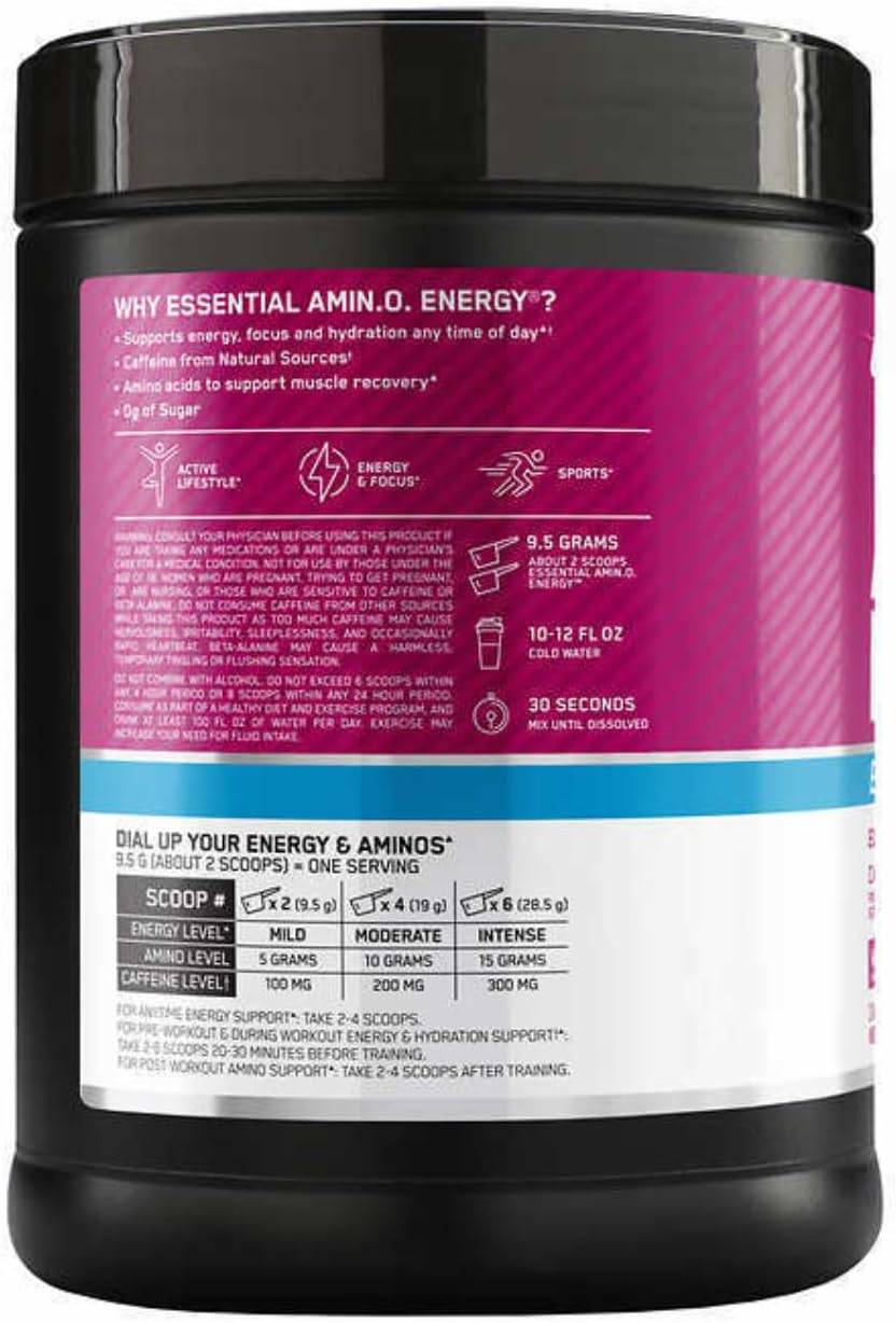 Wild Berry Essential Amino Energy Powder 72 Servings P5497