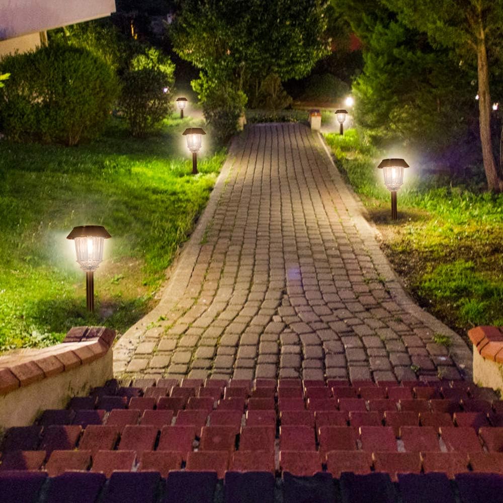 4 Pack IP65 Waterproof Dimmable Solar Pathway Lights O575