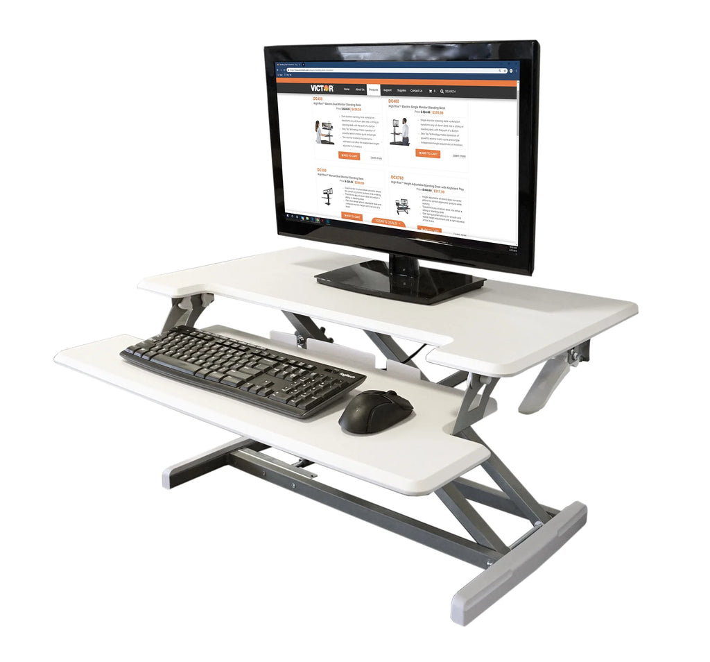 Height Adjustable Standing Desk with Keyboard Tray S834
