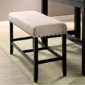 Antique Black Finish Counter Ht. Bench U716669
