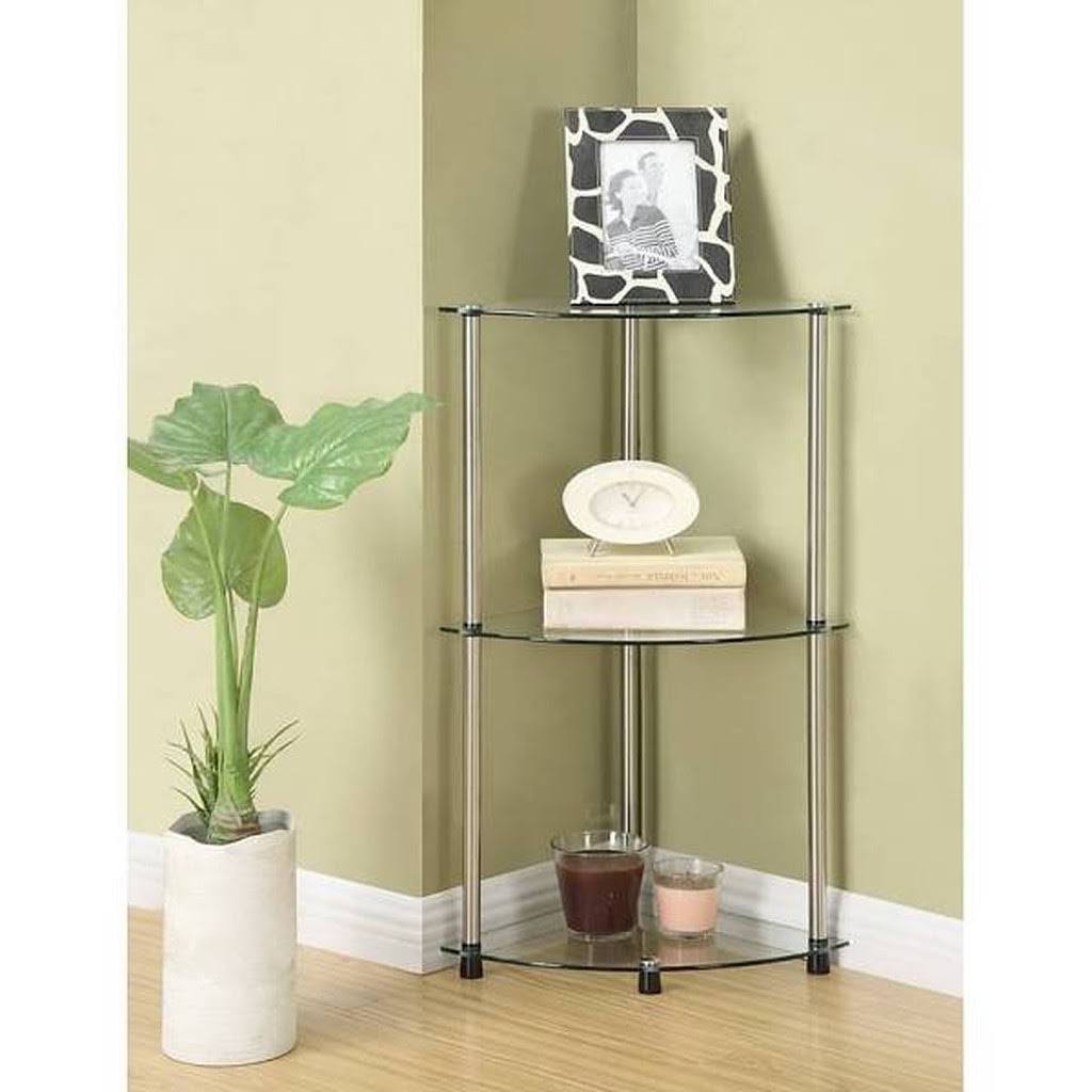 White Corner Unit Bookcase S12844