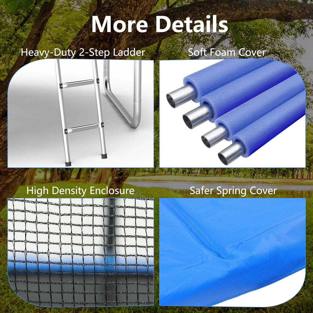 10FT Trampoline with Safety Enclosure Net I109240