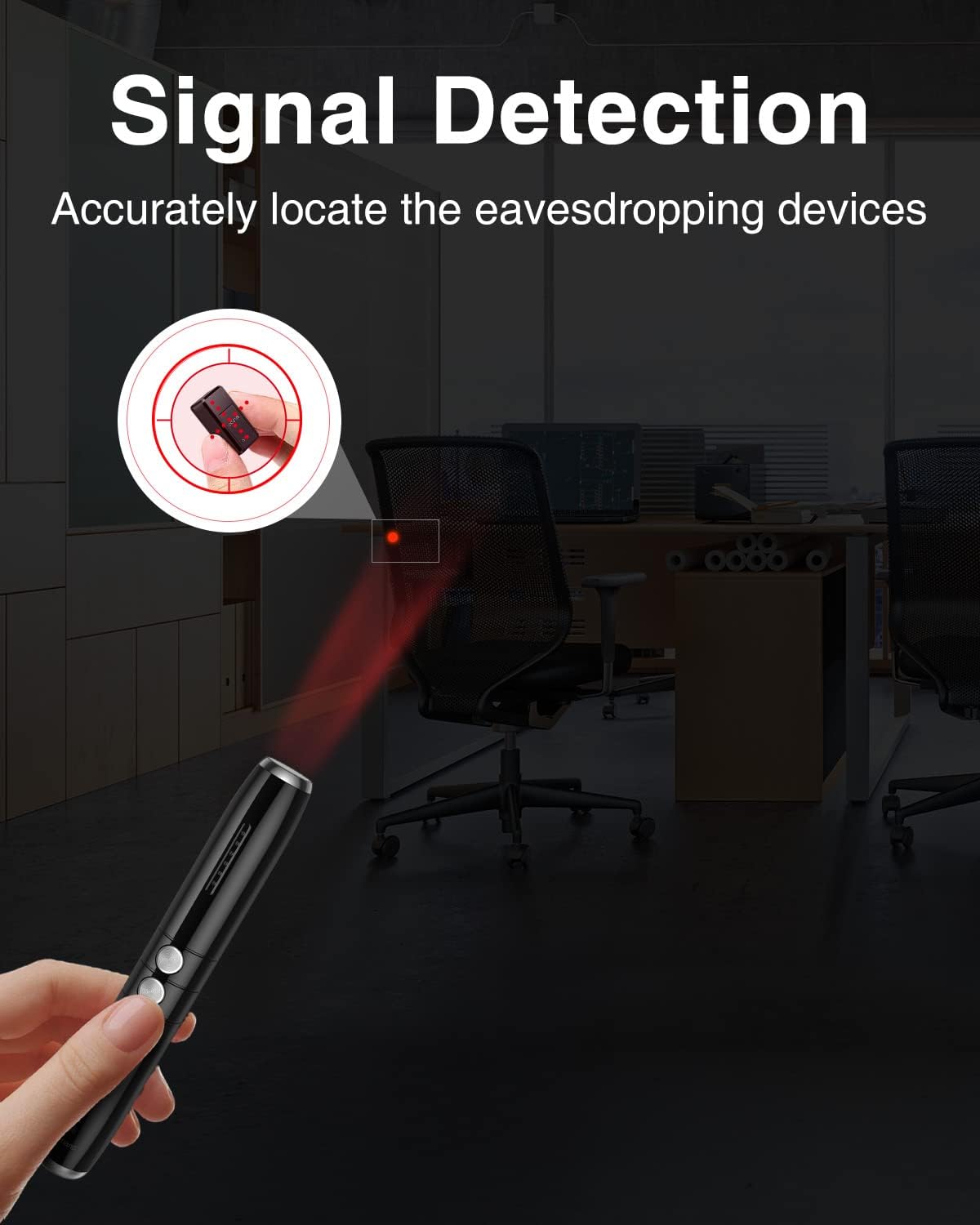 Hidden Camera Detector with 3 Modes, 5 Levels Sensitivity J849754