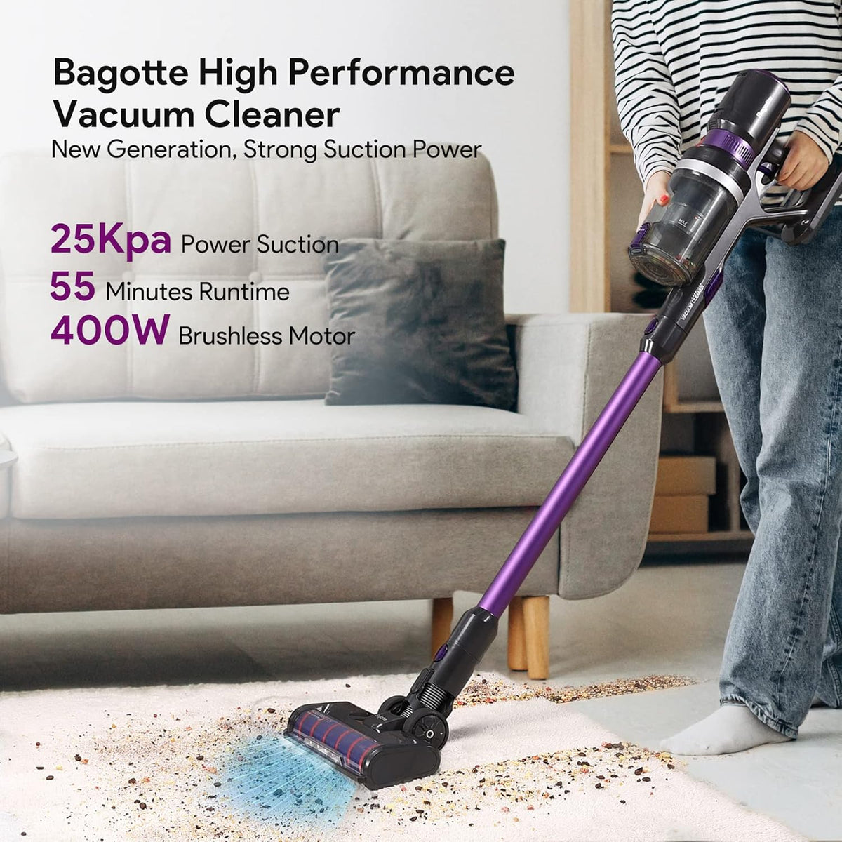 Cordless Stick Handheld Vacuum Cleaner I9008