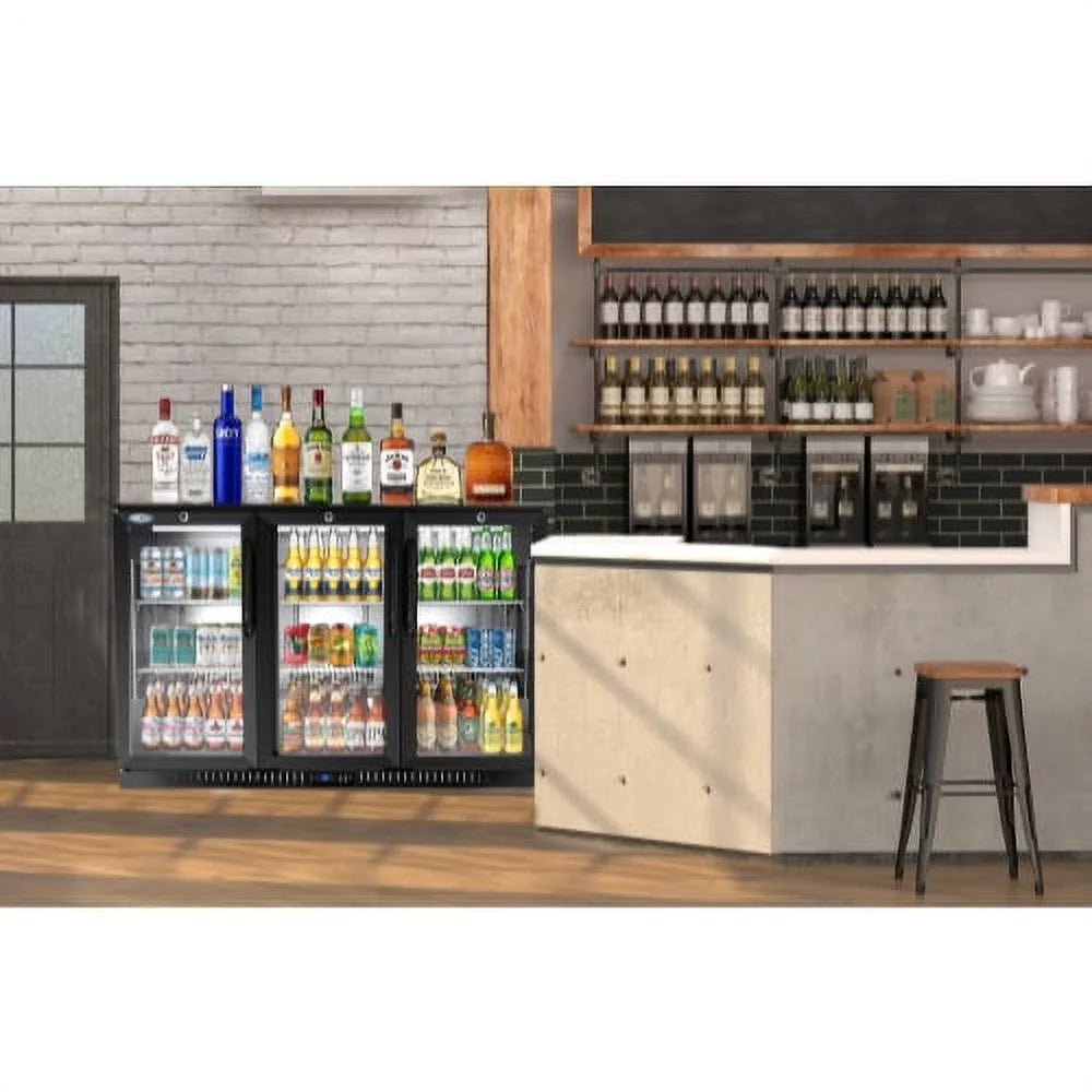 Three-Door Back Bar Refrigerator 11 Cu Ft R40489
