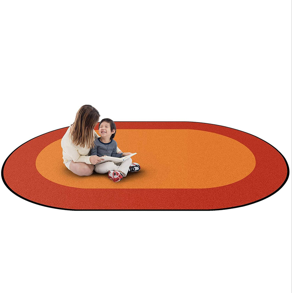 Green Oval Carpet J5378
