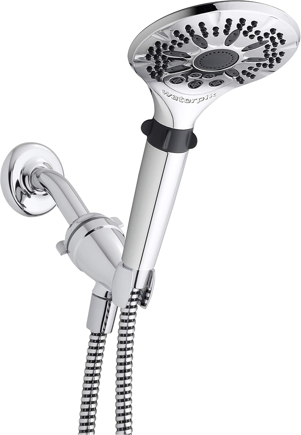 Chrome Hand Held Shower Head with 5-Foot Shower Hose, 5 Spray Modes, Pack of 2 G40652