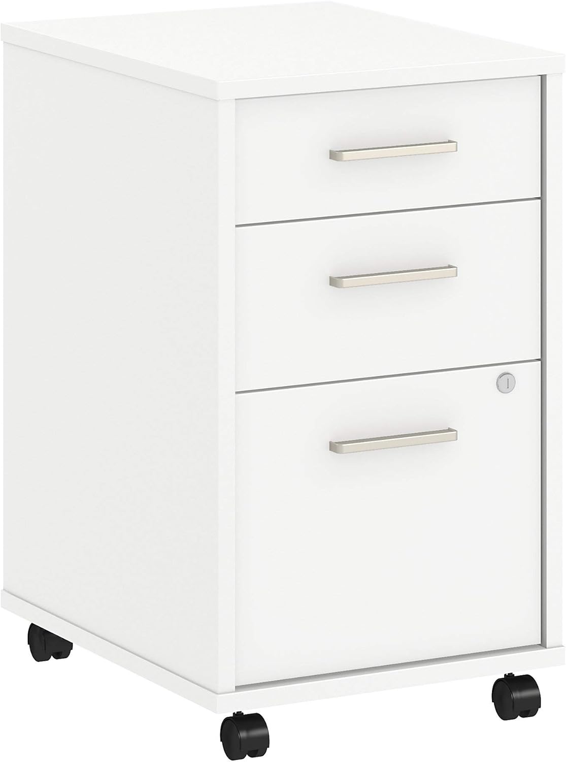 White 3 Drawer Mobile File Cabinet M710