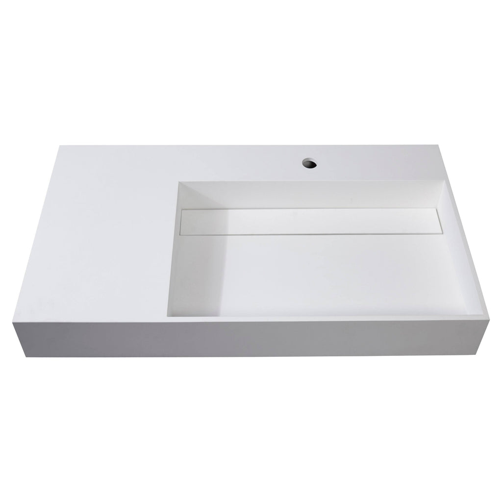 Black Wall Mounted Sink Z243