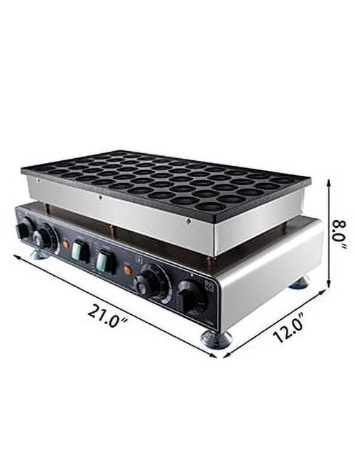 110V 50 Pieces 1700W Nonstick Mini Dutch Pancake Maker C600