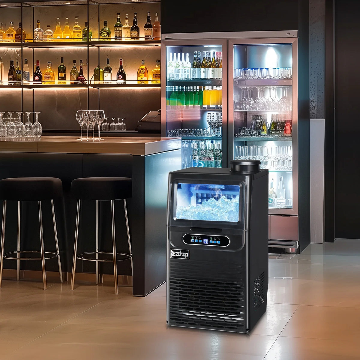 Commercial Ice Maker with 11lbs Storage Capacity C464