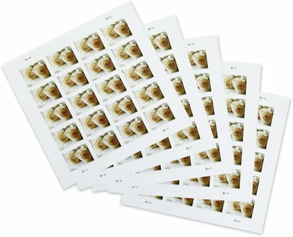 Wedding Roses Self-Stick Stamps (5 Sheets of 20) T77912