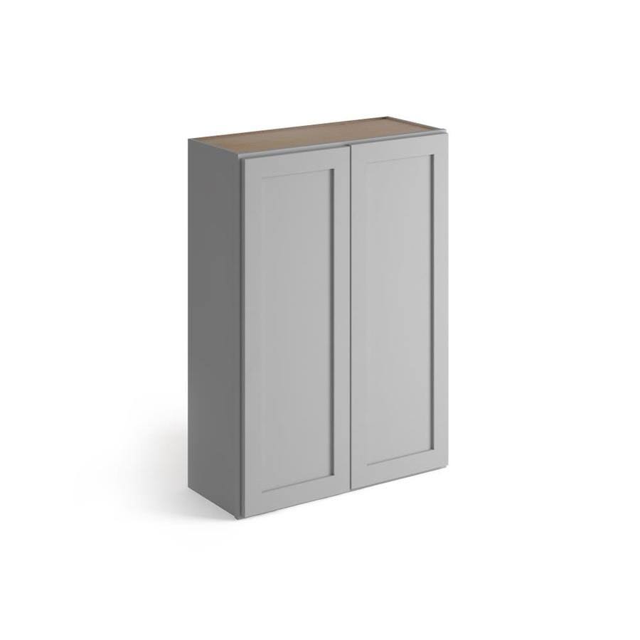30-in W x 42-in H x 12-in D Gray Birch Door Wall Cabinet B428095