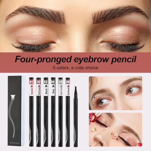 2Pcs Microblading Eyebrow Pen 4 Fork Tip N40839