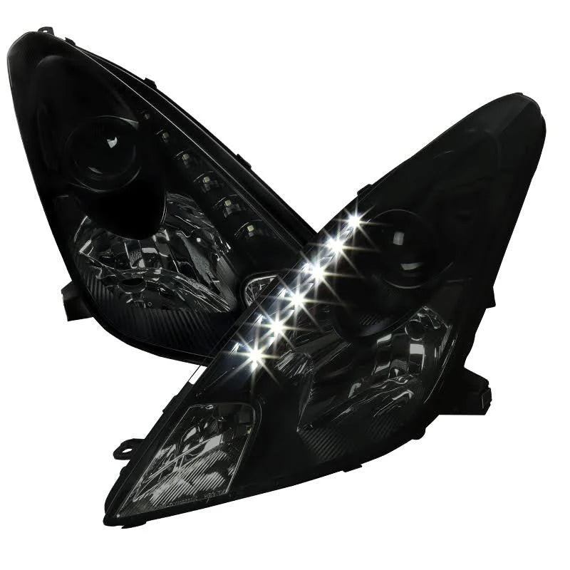 Black LED Projector Headlights Left+Right Y387282