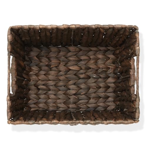 Set of 4 Natural Woven Storage Baskets with Handles C8889