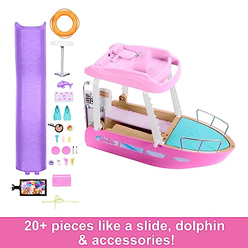 Barbie Toy Boat Playset with 20+ Ocean-Themed Accessories P120019