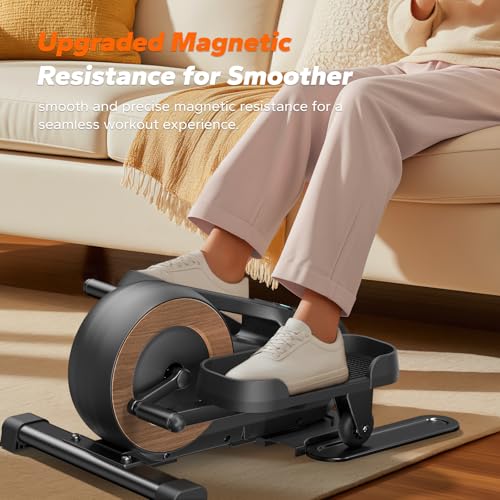 Under Desk Elliptical Machine, Seated Pedal Exerciser with 8 Resistance Levels G12337