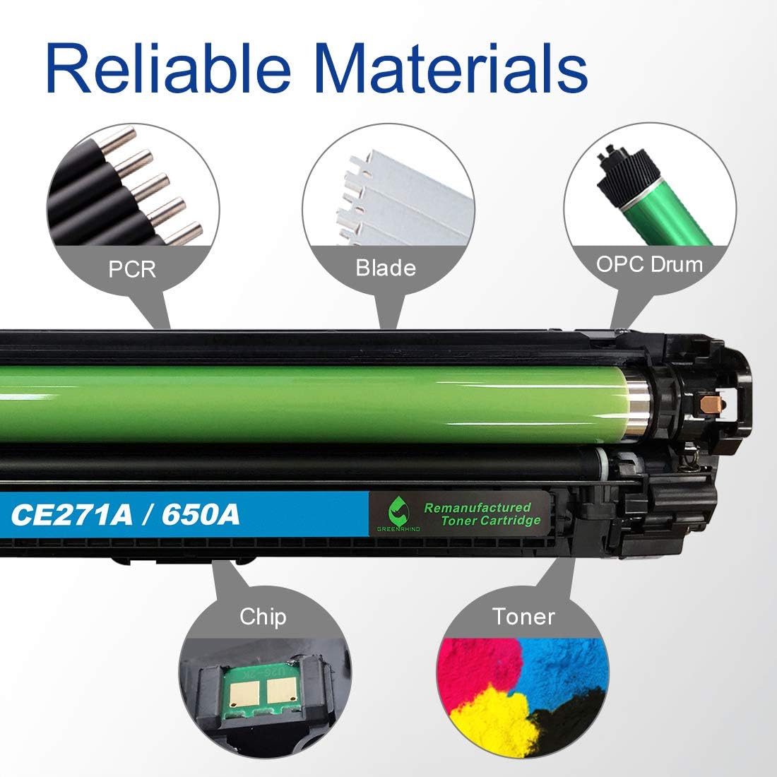 Remanufactured Cyan Toner Cartridge T63685