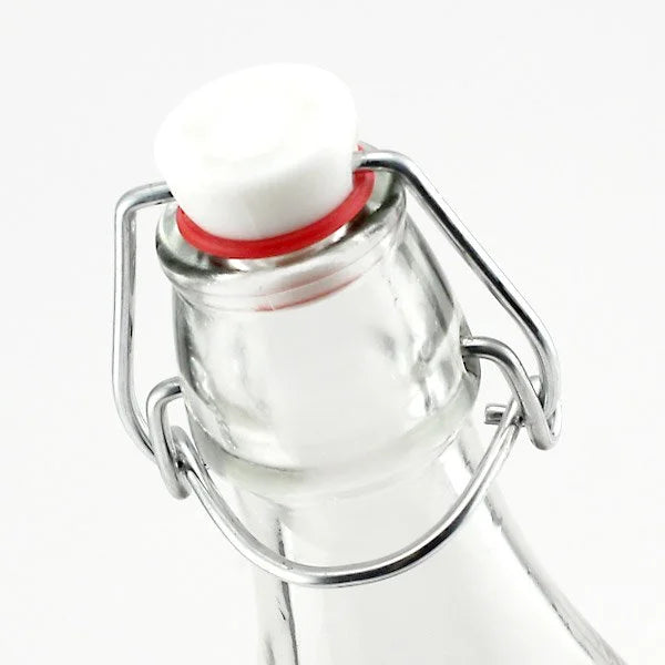 8.5oz Swing Top Glass Bottles 12-pack W7657