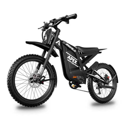 Electric Dirt Bike with 1440Wh Battery 30AH, 25 Inch Fat Tire J976793