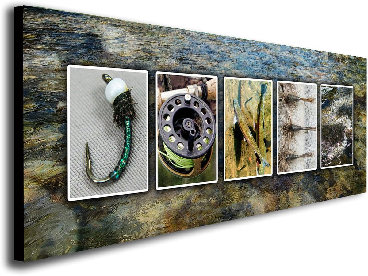 Fly Fishing Name Art Block Mount 6.5 x 18 B9514