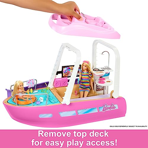 Barbie Toy Boat Playset with 20+ Ocean-Themed Accessories P120019