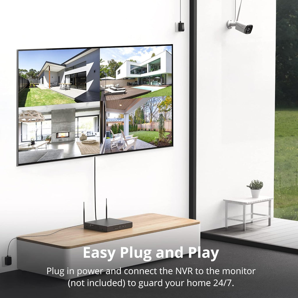 3MP WiFi Security Camera System with Color Night Vision F5102
