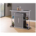 Contemporary Bar Unit with Wine Glass Storage Z989