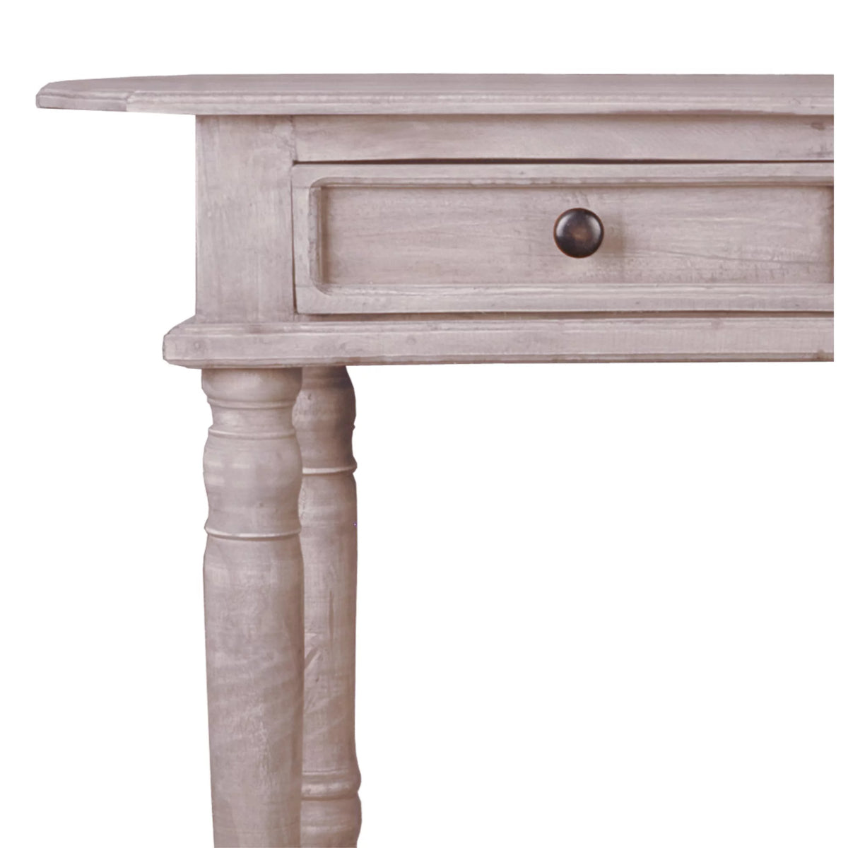 Natural Limewash Wood Console Table W8499