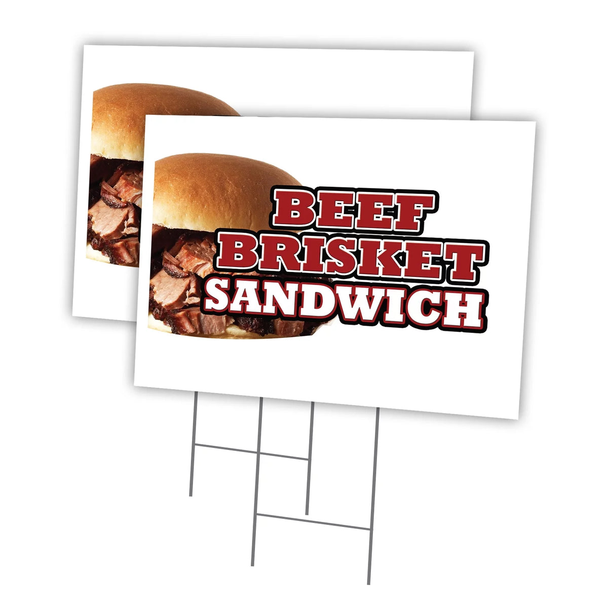 2 Pack Of 12" x 16" Yard Sign & Stake K612393