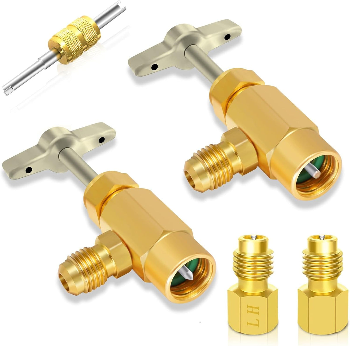 R1234YF Refrigerant Dispenser Set with Valve Core Removal Tool Y173