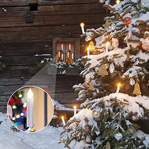 10 PCS Battery Operated Taper Candle Lights with Remote B78571