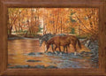 Horses Framed Gallery Canvas G90019