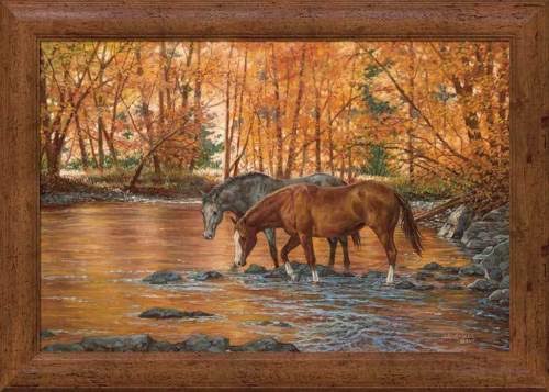 Horses Framed Gallery Canvas G90019