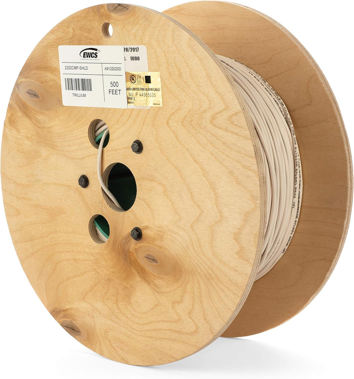 22 AWG 2 Conductor Shielded Plenum Cable 500 Feet C256530