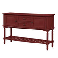 47'' Modern Console Table Sofa Table with 2 Drawers, 2 Cabinets and 1 Shelf U792409
