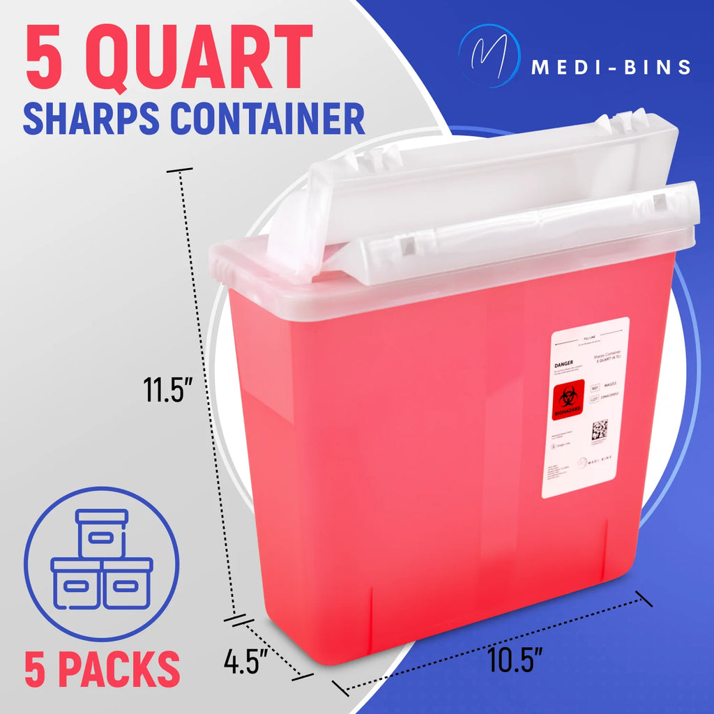 5 Qt Sharps Disposal Container H432