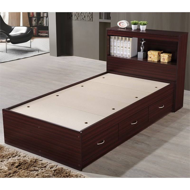 Twin-size Captain Bed with 3-Drawers and Headboard R4161