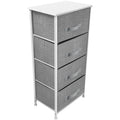 White 4 Drawer Dresser L35521