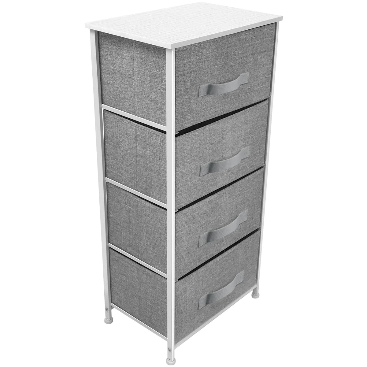 White 4 Drawer Dresser L35521