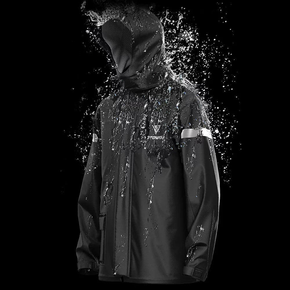 Waterproof Reflective Motorcycle Rain Suit E234