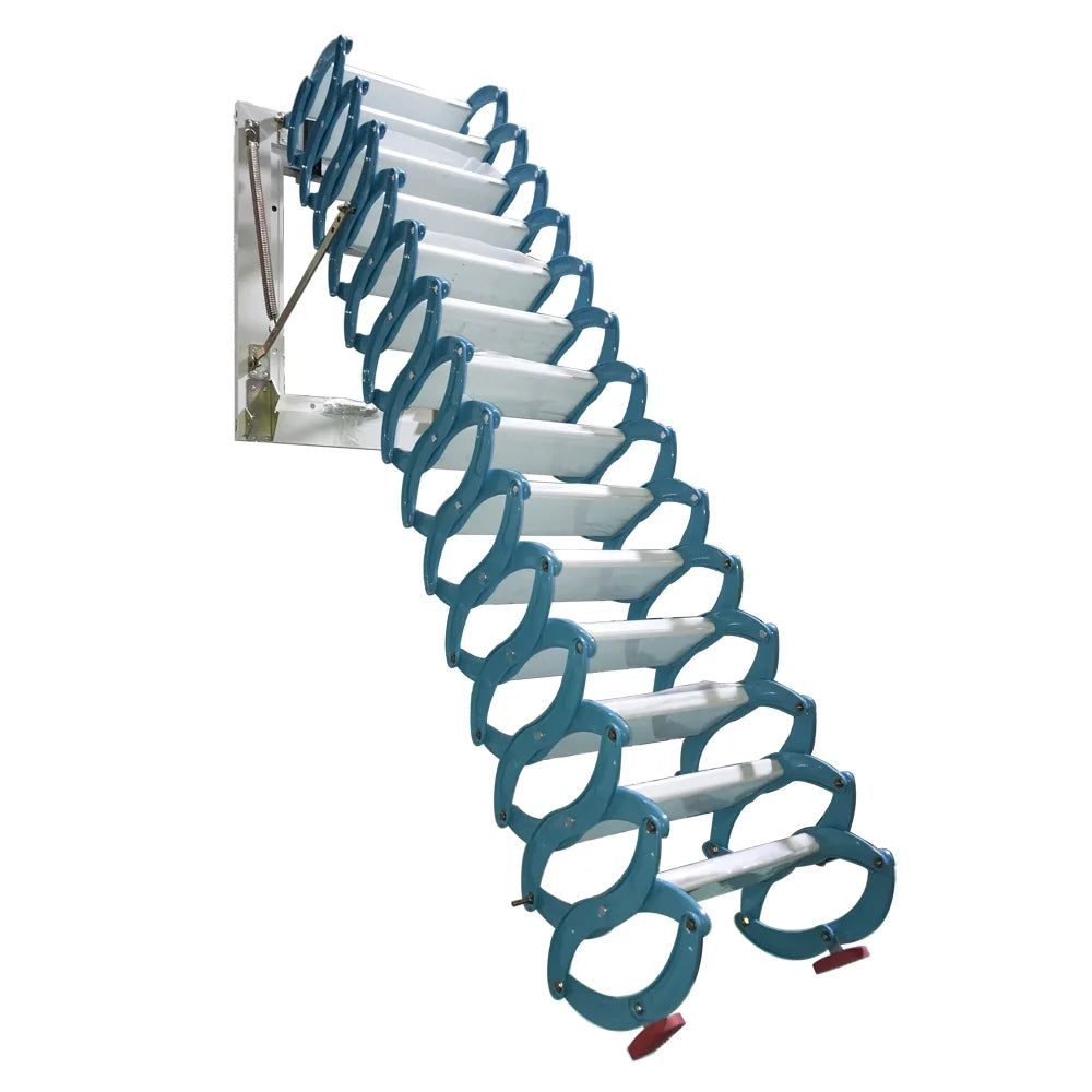 Blue Retractable Folding Attic Ladder S3320