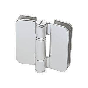 Brushed Stainless Glass-to-Glass Inline Outswing Hinge T882320