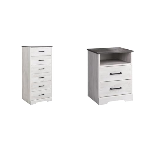 Black 6 Drawer Dresser C684